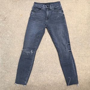 Lucky Brand Gray High Rise Bridgette Skinny Jeans